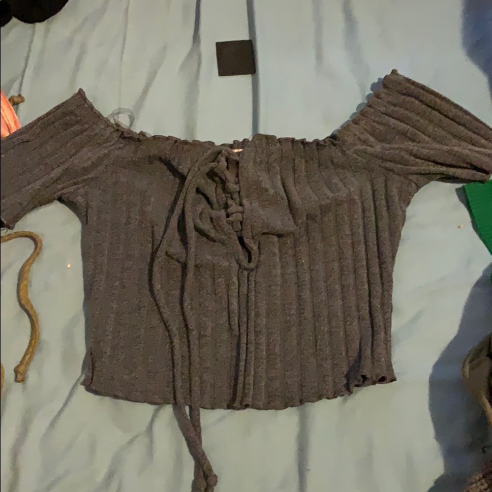 Crop Top off the shoulder